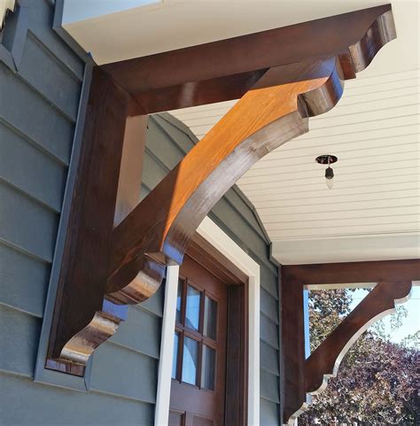 wooden porch brackets exterior